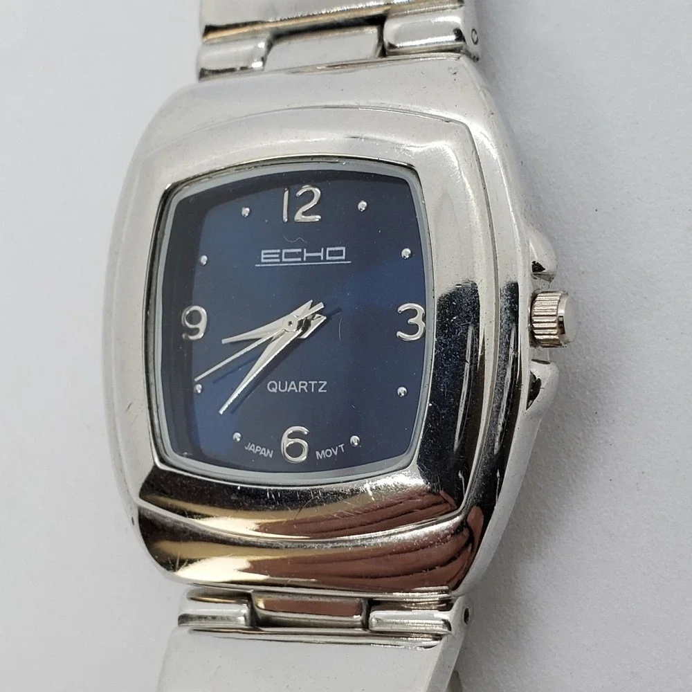 Men's Watch 38MM Black Dial Gray Case Gray Bracelet 7.5